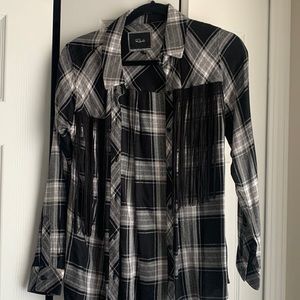 Rails western style flannel